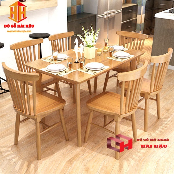 Đơn vị cung cấp bộ bàn ghế gỗ tự nhiên cho phòng ăn chất lượng giá rẻ