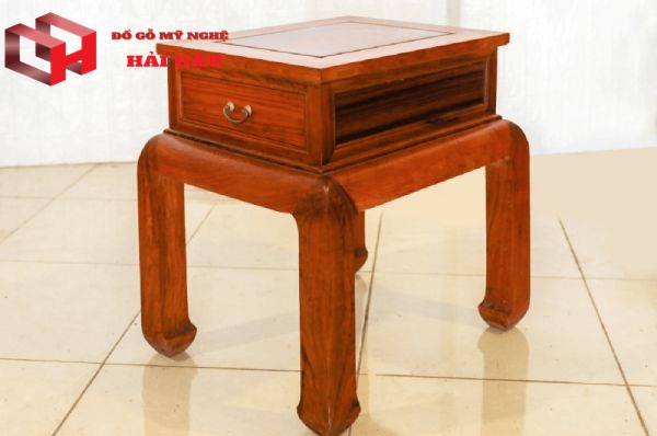 Bộ bàn ghế chiện tranh trơn gỗ Hương đỏ