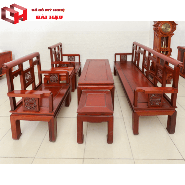Bộ bàn ghế chữ Thọ gỗ Hương đỏ