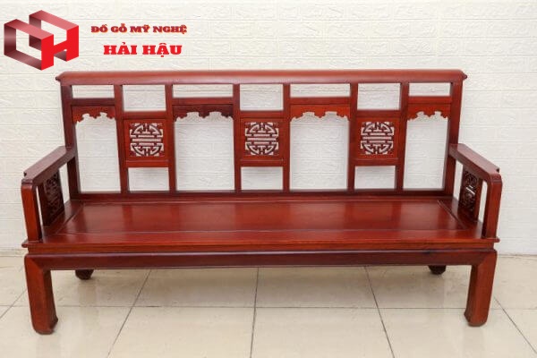 Bộ bàn ghế chữ Thọ gỗ Hương đỏ, bộ bàn ghế gỗ phòng khách