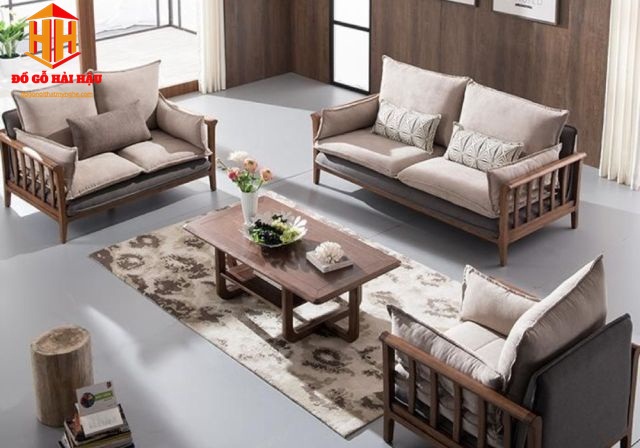 Bộ bàn ghế gỗ phòng khách giá dưới 7 triệu làm bằng gỗ tự nhiên