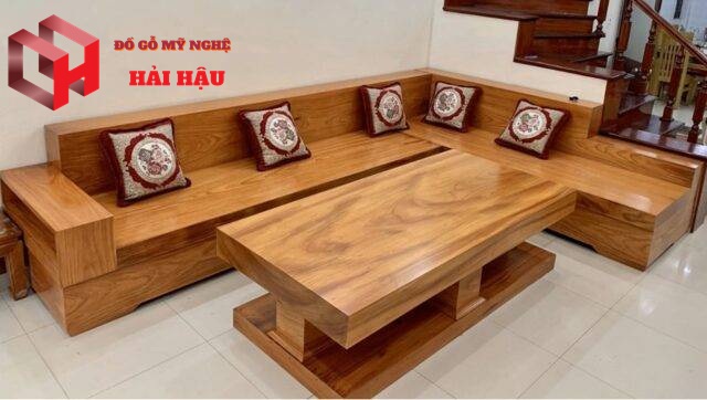 mẫu bộ bàn ghế Sofa gỗ lim Nam Phi đẹp
