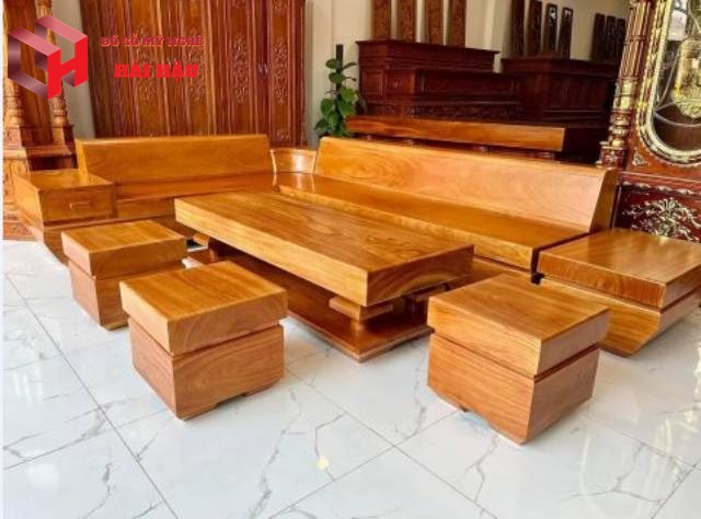 Sofa gỗ nguyên khối có kích thước như thế nào?